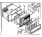 Kenmore 10663400 cabinet parts diagram