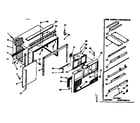 Kenmore 10663600 cabinet parts diagram