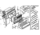 Kenmore 10663760 cabinet parts diagram