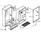 Kenmore 1066420150 cabinet parts diagram