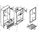 Kenmore 1066422150 cabinet parts diagram