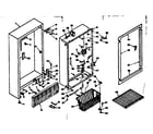 Kenmore 1066422170 cabinet parts diagram