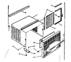 Kenmore 25363090 cabinet and front parts diagram