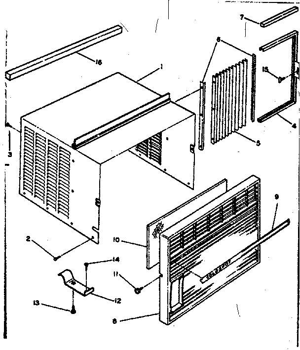 CABINET AND FRONT PARTS