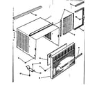 Kenmore 25363100 cabinet and front parts diagram