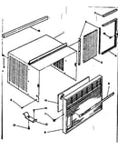 Cabinet and front parts