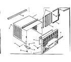 Kenmore 25364100 cabinet and front parts diagram