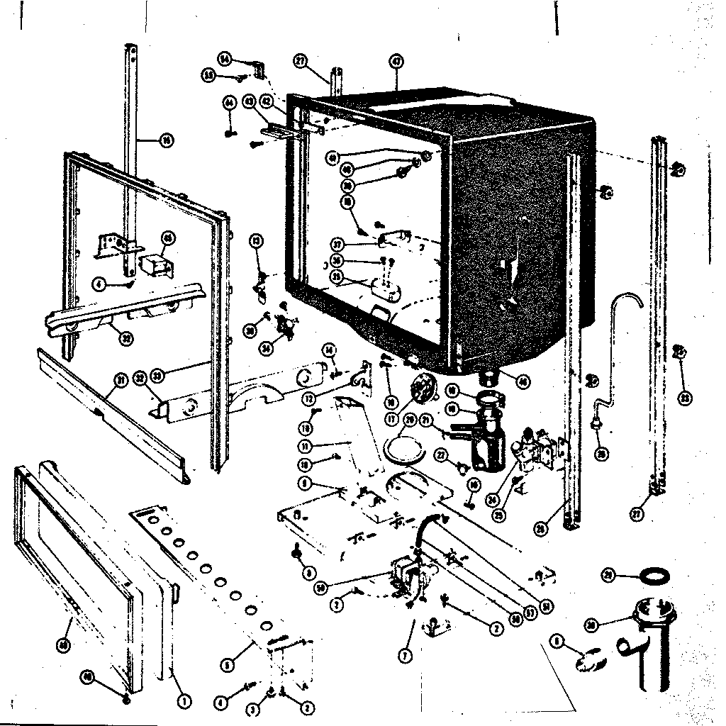 Frame and tub details