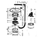Kenmore 58765530 motor, heater & impeller details diagram