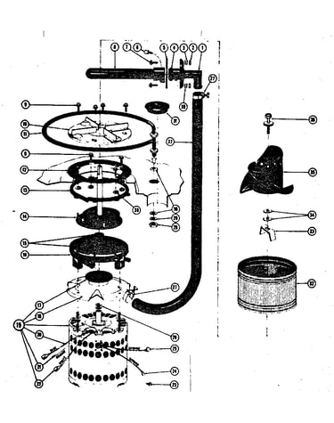 Motor, heater, and impeller details
