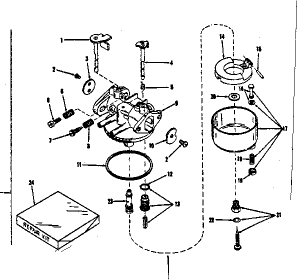 Carburetor no. 29168 (lmg-132)