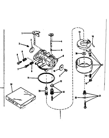 Carburetor no. 29168 (lmg-132)