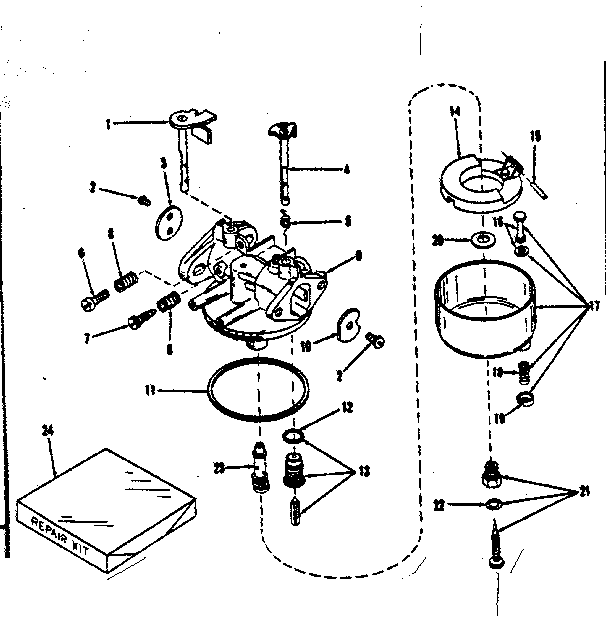 CARBURETOR NO.29168 (LMG-132)