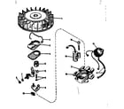 Craftsman 14320400 magneto (phelon f-3220-g) diagram