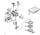 Craftsman 14384301 carburetor no. 29820 diagram