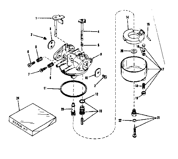Carburetor no. 29168 (lmg-132)