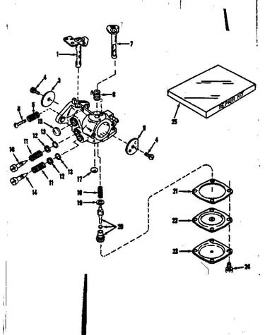 Carburetor no.30119 (power products)