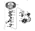 Craftsman 143102121 magneto (phelon f-3220-m3) diagram
