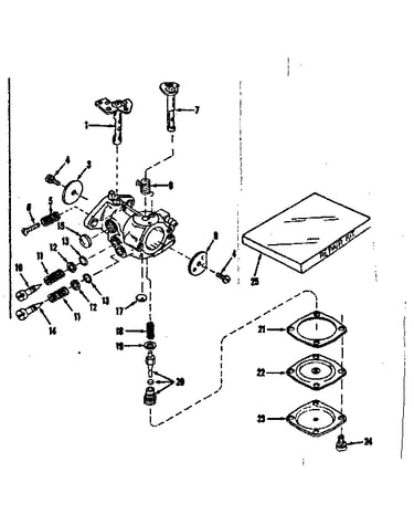 Carburetor no.30119 (power products)