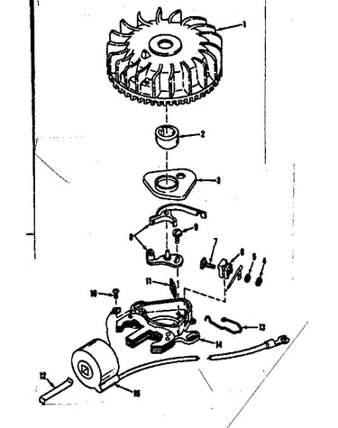 (tecumseh no.5000) magneto.