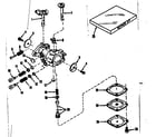 Craftsman 143103010 carburetor no.30119 (power products 0234-14) diagram