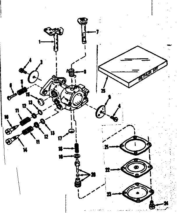 CARBURETOR NO. 30119 (POWER PRODUCTS)