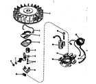 Craftsman 143104050 magneto (phelon f-3220-h2) diagram