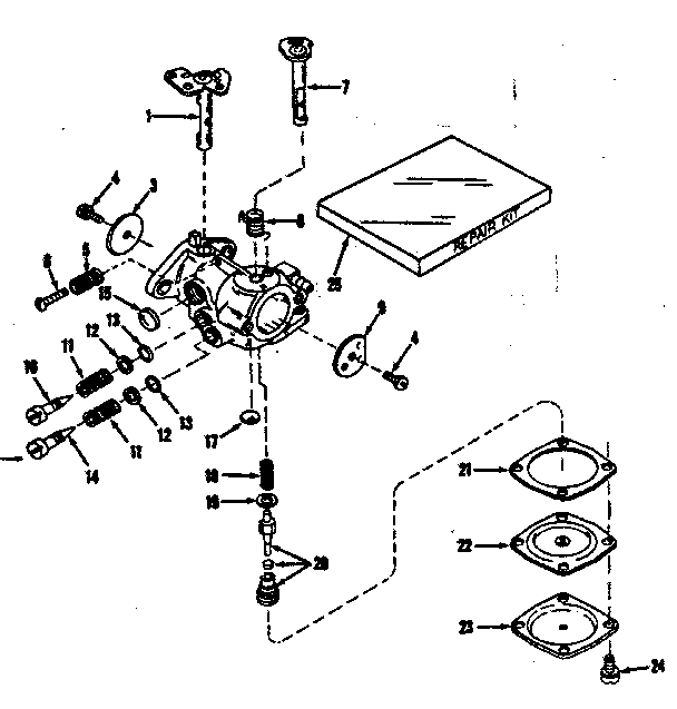 CARBURETOR NO.30119 (POWER PRODUCTS)