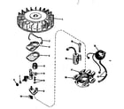 Craftsman 143104101 magneto (phelon f-3220-m3) diagram
