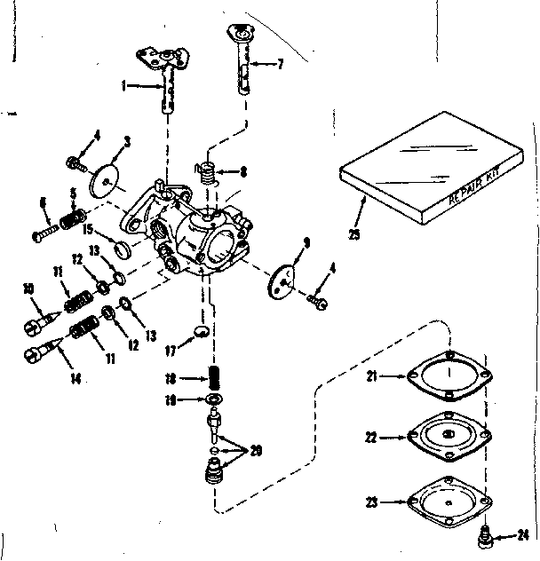 CARBURETOR NO.30119 (POWER PRODUCTS)