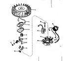 Craftsman 14341351 magneto (phelon f-3220-g) diagram