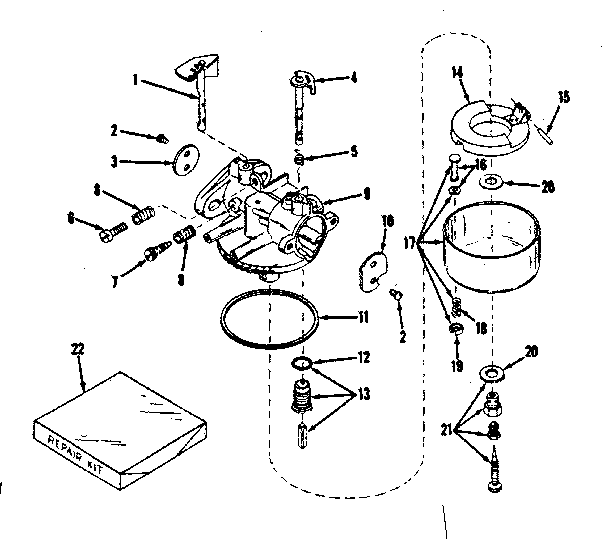 No. 28627 carburetor and no. 28626 carburetor