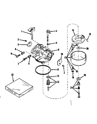 No. 28627 carburetor and no. 28626 carburetor