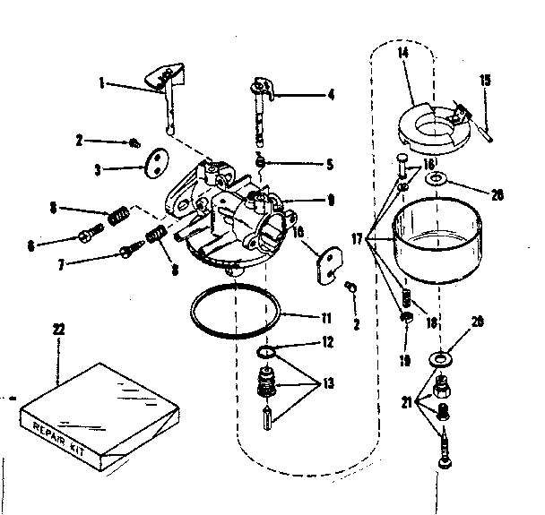 Carburetor no. 28626