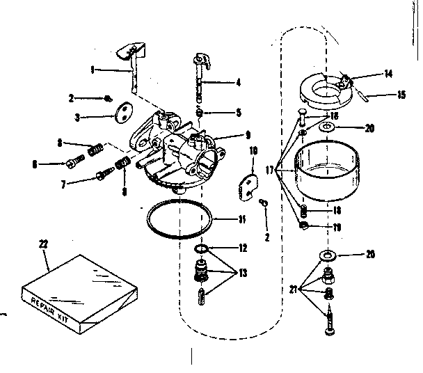 Carburetor no. 28627