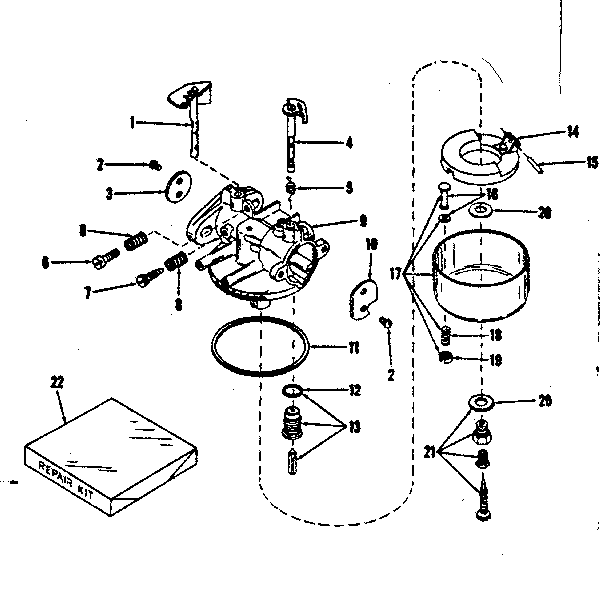Carburetor no. 28627
