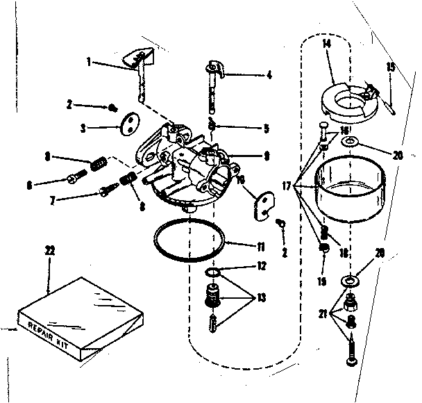 Carburetor no. 28627