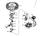 Craftsman 14344400 magneto (phelon f-3220-h) diagram