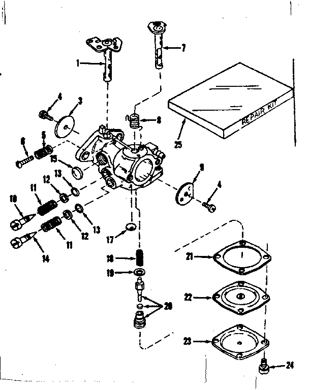 CARBURETOR NO. 30119 (POWER PRODUCTS)