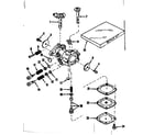 Craftsman 143102140 carburetor no. 30119 (power products) diagram