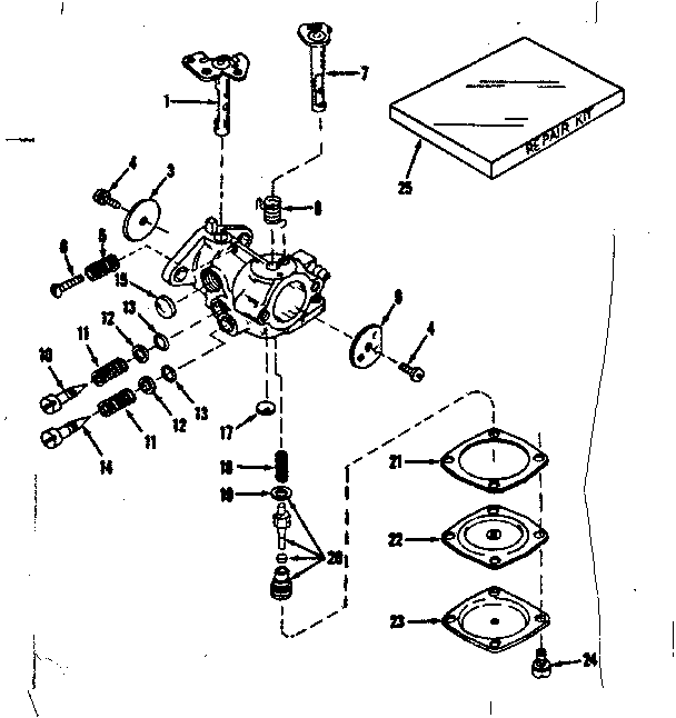 CARBURETOR NO. 30119 (POWER PRODUCTS)