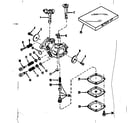 Craftsman 143102162 carburetor no. 30119 (power products) diagram