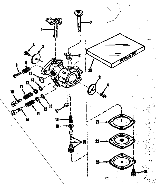 CARBURETOR NO. 30119 (POWER PRODUCTS)