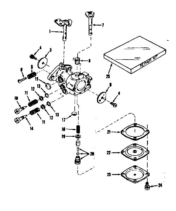 CARBURETOR NO.30119 (POWER PRODUCTS)