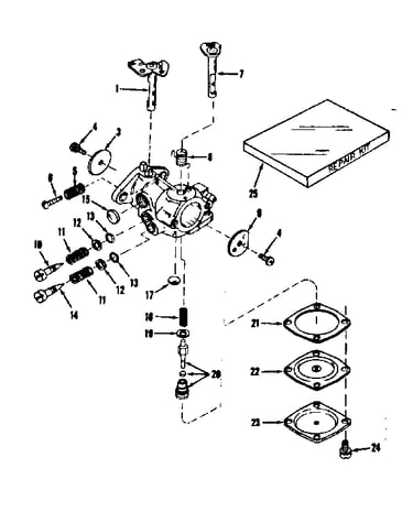 Carburetor no.30119 (power products)