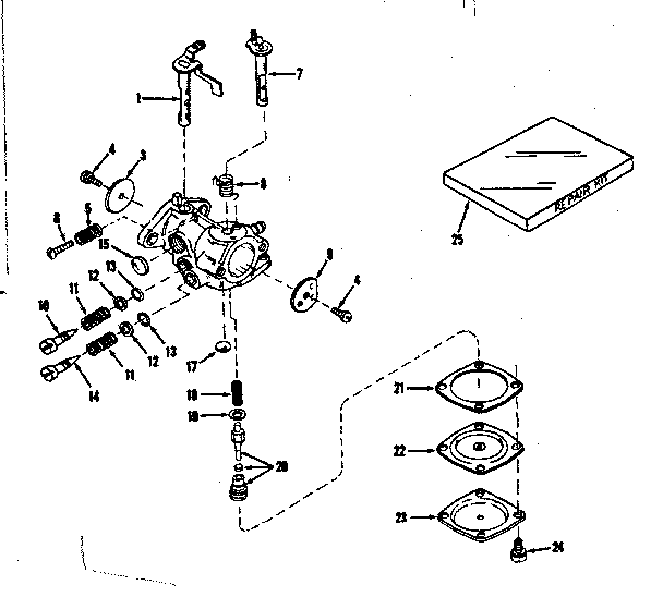 CARBURETOR NO.30089(POWER PRODUCTS 0234-12)