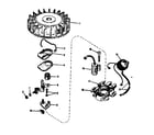 Craftsman 143102072 magneto (phelon f-3220-g) diagram
