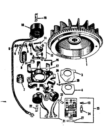Alternator magneto