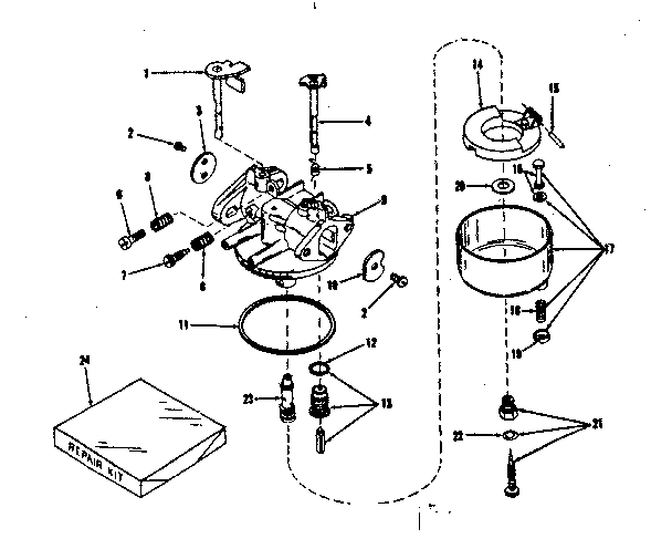 Carburetor no. 29168 (lmg-132)