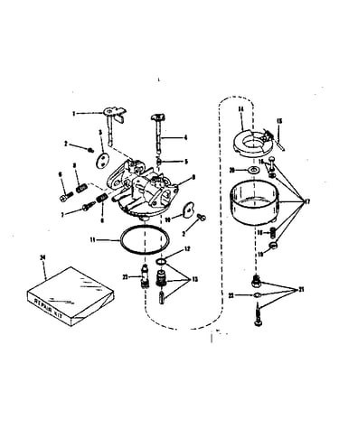 Carburetor no. 29168 (lmg-132)